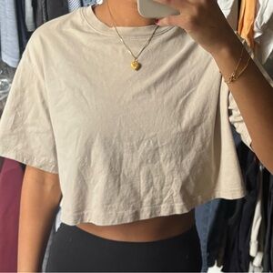 H&M Cream Crop Top